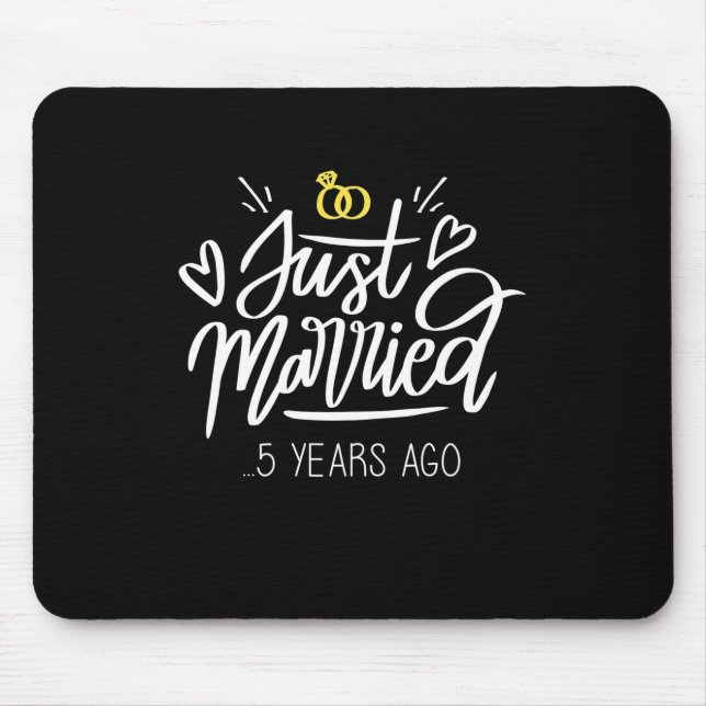 Mousepad Presentes de Casamento | 5 Casamento (Frente)