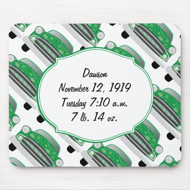 Mousepad Presentes de Chuveiro de Bebê Sweet Green (Frente)