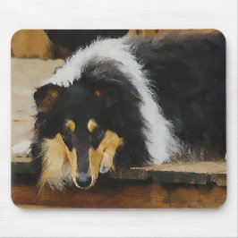 Mousepad Presentes De Collie Rough De Três Cores