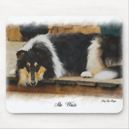 Mousepad Presentes De Collie Rough De Três Cores