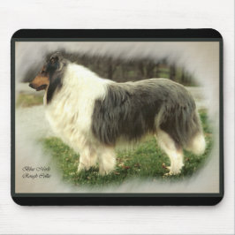 Mousepad Presentes de Collie Rough Rough Blue