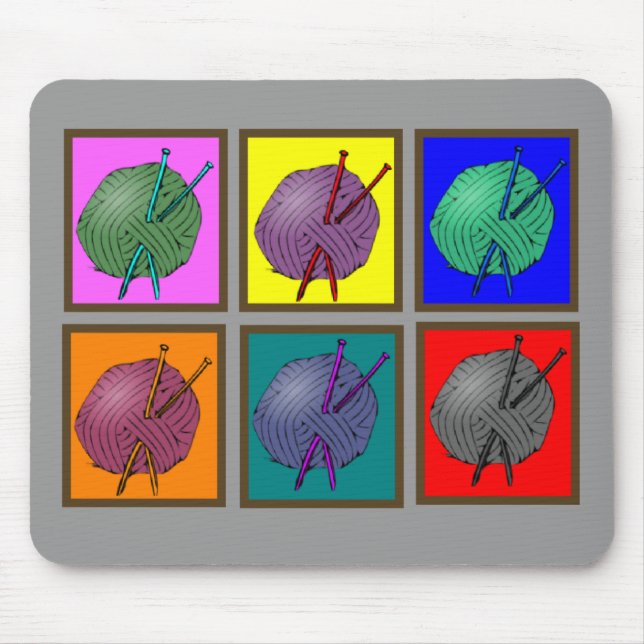 Mousepad Presentes de confecção de malhas de Popart (Frente)