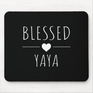 Mousepad Presentes de Dia de as mães de Camisa Yaya Abençoa