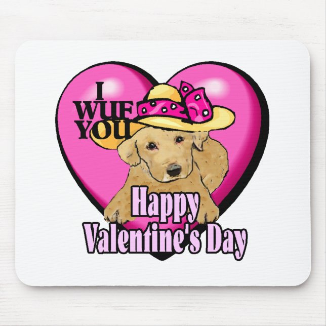 Mousepad Presentes de Dia de os namorados Labrador Retrieve (Frente)