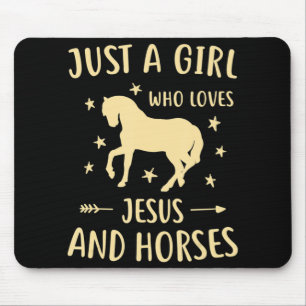 Mousepad Presentes De Jesus E Cavalos Para Meninas