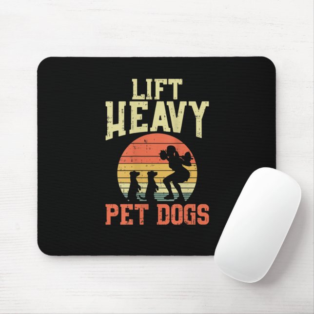 Mousepad Presentes de Levantamento de Peso Feminino Levanta (Com mouse)