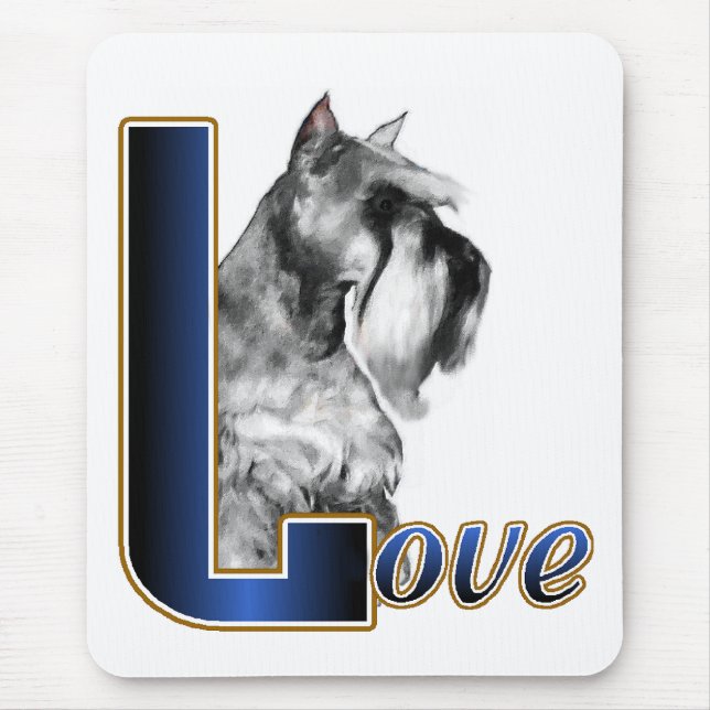 Mousepad Presentes de Miniatura Schnauzer (Frente)