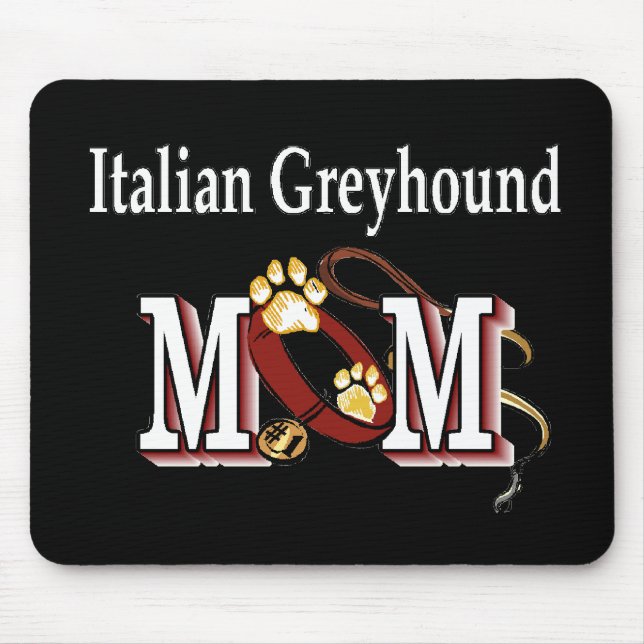 Mousepad Presentes de MOM de Greyhound Italianos (Frente)