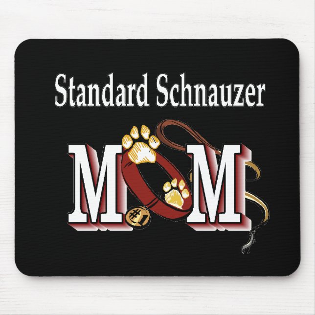 Mousepad Presentes de MOM Standard Schnauzer (Frente)