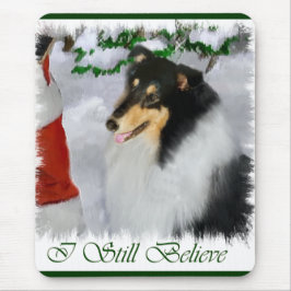 Mousepad Presentes de Natal de Collie Rough Rough Tricolor