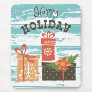 Mousepad Presentes de Natal de Férias Felizes