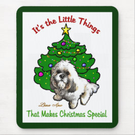 Mousepad Presentes de Natal de Lhasa Apso