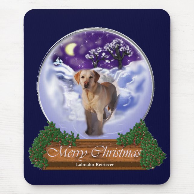Mousepad Presentes de Natal do Labrador Retriever (Frente)