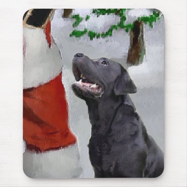 Mousepad Presentes de Natal do Labrador Retriever (Frente)