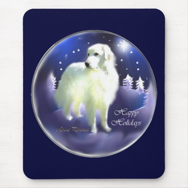 Mousepad Presentes de Natal dos Pirenéus excelentes (Frente)