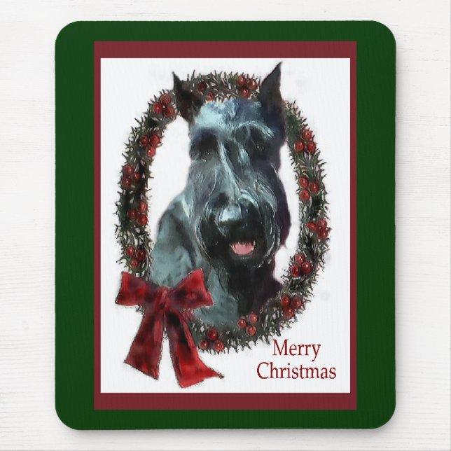 Mousepad Presentes de Natal Giant Schnauzer (Frente)