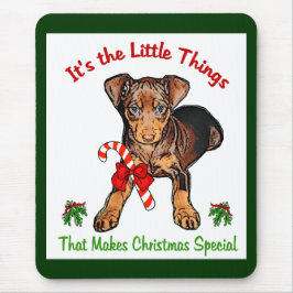 Mousepad Presentes de Natal Miniatura Pinscher