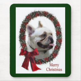 Mousepad Presentes de Natal para Bulldog Francês
