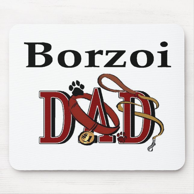 Mousepad Presentes de Pai Borzoi (Frente)