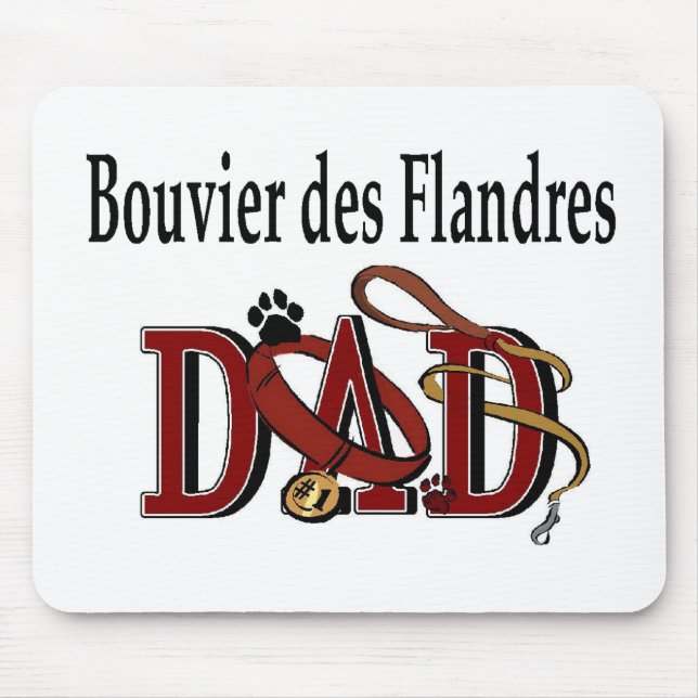 Mousepad Presentes de Pai Bouvier des Flandres (Frente)