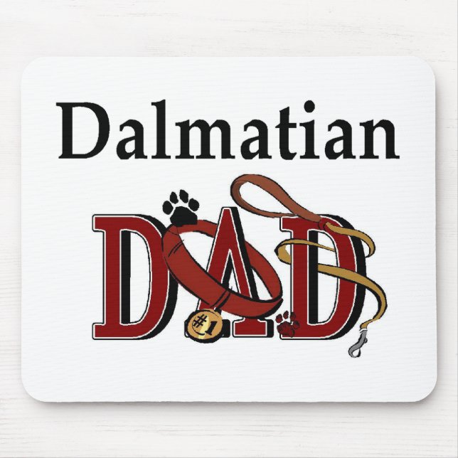 Mousepad Presentes de Pai Dalmáticos (Frente)