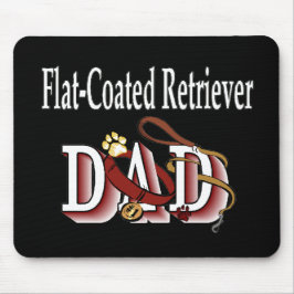 Mousepad Presentes de Pai de Retriever Revestidos Plano