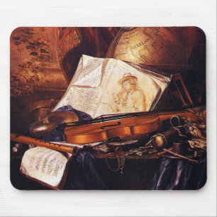 Mousepad Presentes de pintura de instrumentos musicais