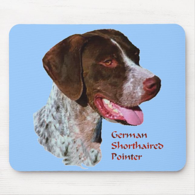 Mousepad Presentes de ponteiro abreviado alemão (Frente)