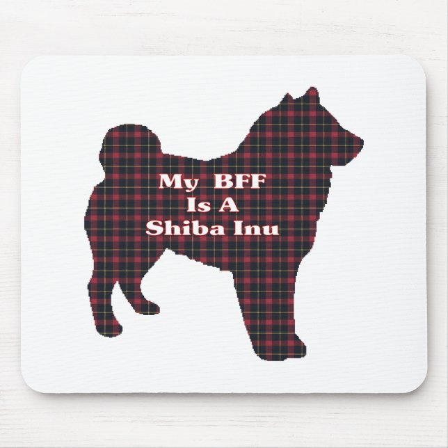 Mousepad Presentes de Shiba Inu BFF (Frente)