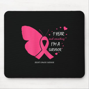 Mousepad Presentes De Sobrevivência Rosa Isentos De Cancer