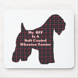 Mousepad Presentes de Terrier BFF de Rodas Revestidas Moles