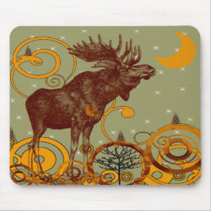 Mousepad Presentes de Vintage Moose