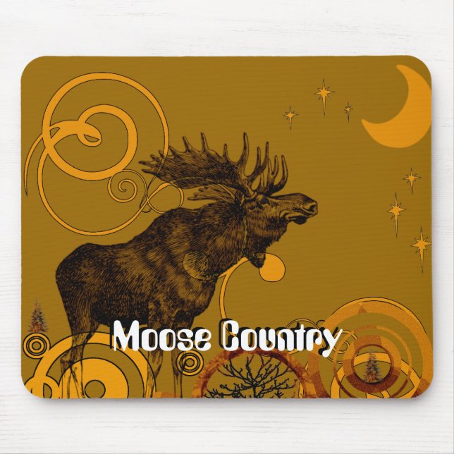 Mousepad Presentes de Vintage Moose (Frente)