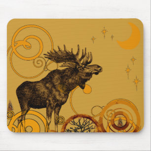 Mousepad Presentes de Vintage Moose