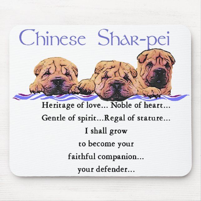 Mousepad Presentes de xixi chineses (Frente)