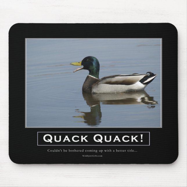 Mousepad Presentes Desmotivacionais do Pato de Mallard (Frente)