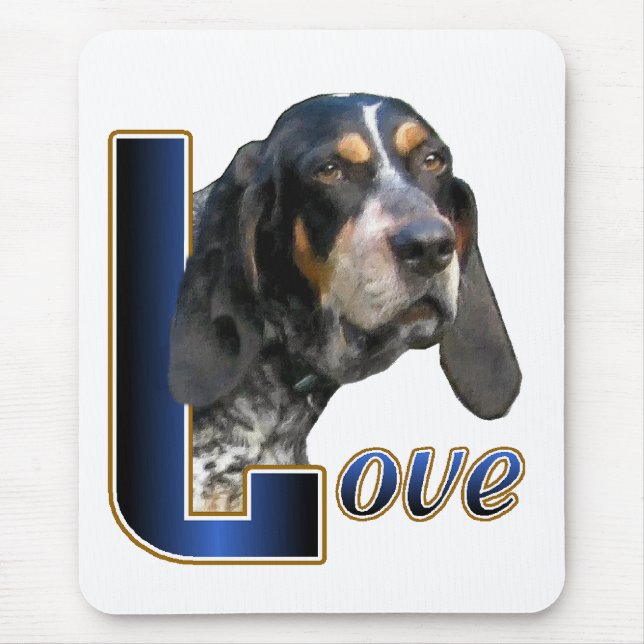 Mousepad Presentes do Bluetick Coonhound (Frente)