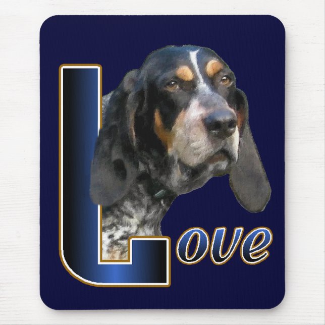 Mousepad Presentes do Bluetick Coonhound (Frente)