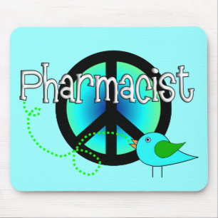 Mousepad Presentes do farmacêutico---Design do sinal de pa