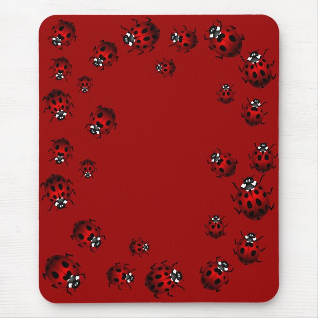 Mousepad Presentes do joaninha da lembrança do inseto de (Frente)