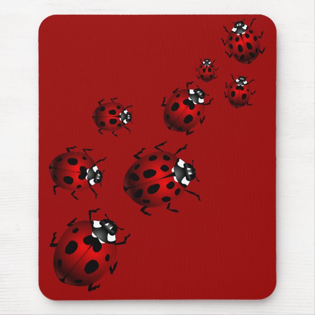 Mousepad Presentes do joaninha da lembrança do inseto de (Frente)