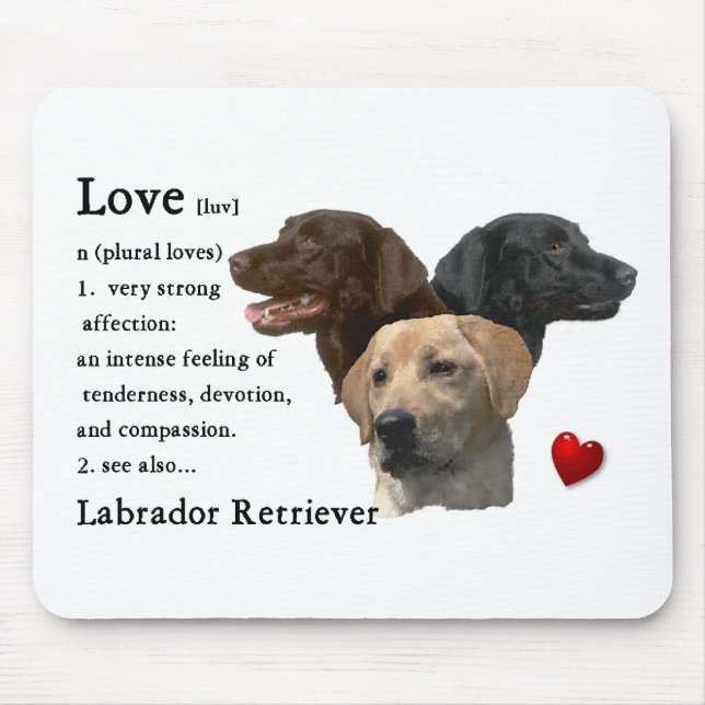 Mousepad Presentes do Labrador Retriever (Frente)