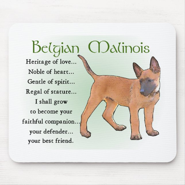 Mousepad Presentes do Malinois Belga (Frente)
