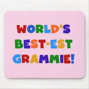 Mousepad Presentes do Melhor-est Grammie do mundo brilhante