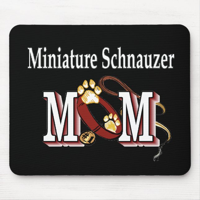 Mousepad Presentes do Miniatura Schnauzer MOM (Frente)