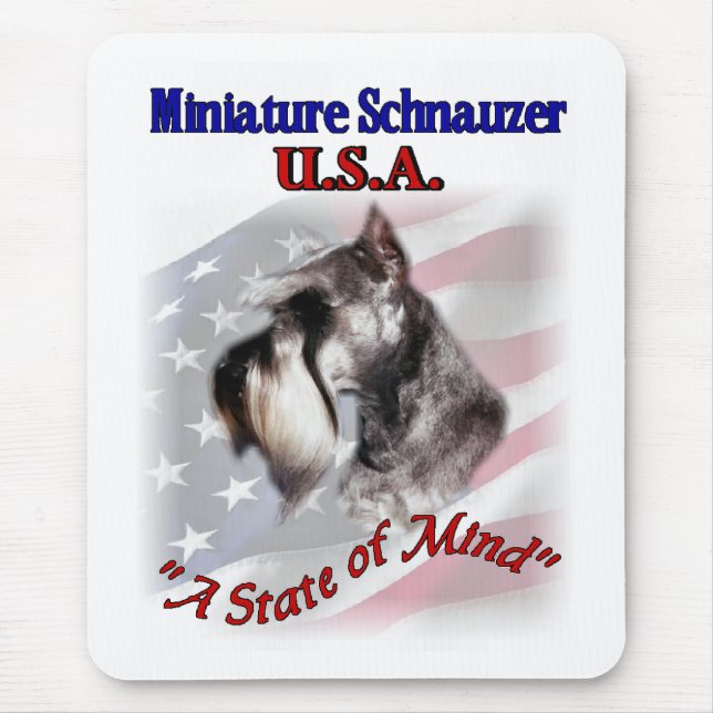 Mousepad Presentes do Miniature Schnauzer (Frente)