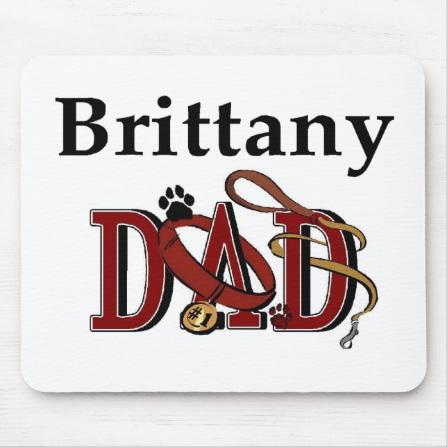 Mousepad Presentes do Pai Brittany Spaniel (Frente)