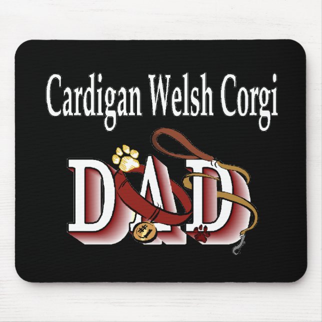 Mousepad Presentes do PAI Cardigan Welsh Corgi (Frente)