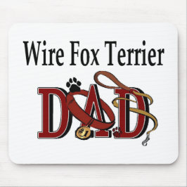 Mousepad Presentes do Pai de Terrier Fox com Fio