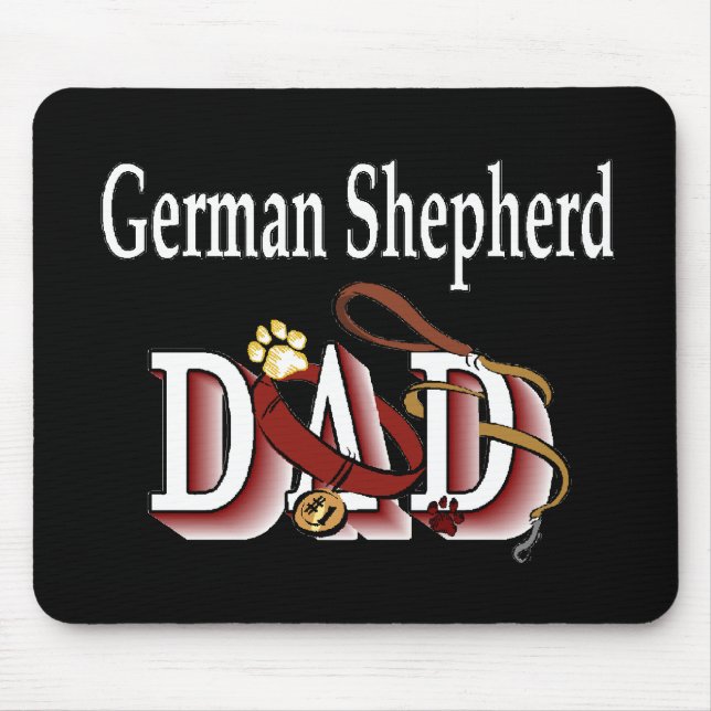 Mousepad Presentes do Pai do german shepherd (Frente)